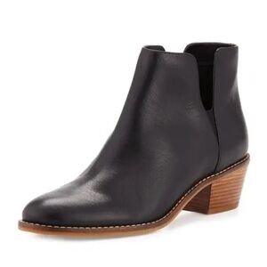 Cole Haan Black Leather Abbot Grand OS Cutout Booties Size 8
